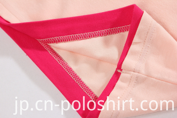 Customized Womens Screen Printing Black Polo Shirts